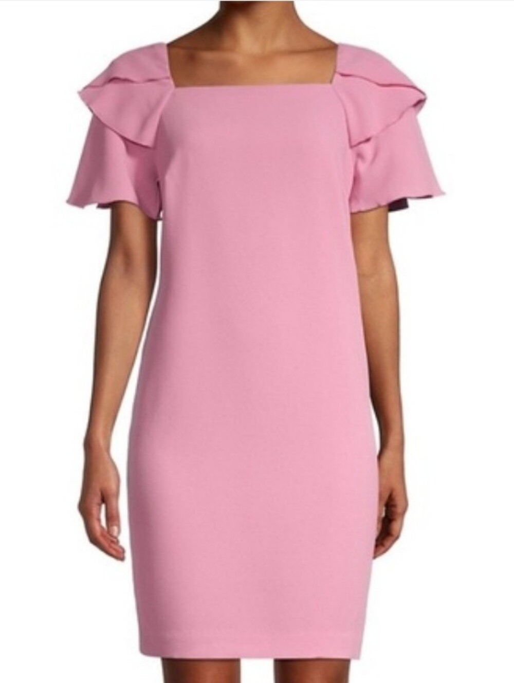 Trina Turk Wander Ruffle Crepe Mini Dress